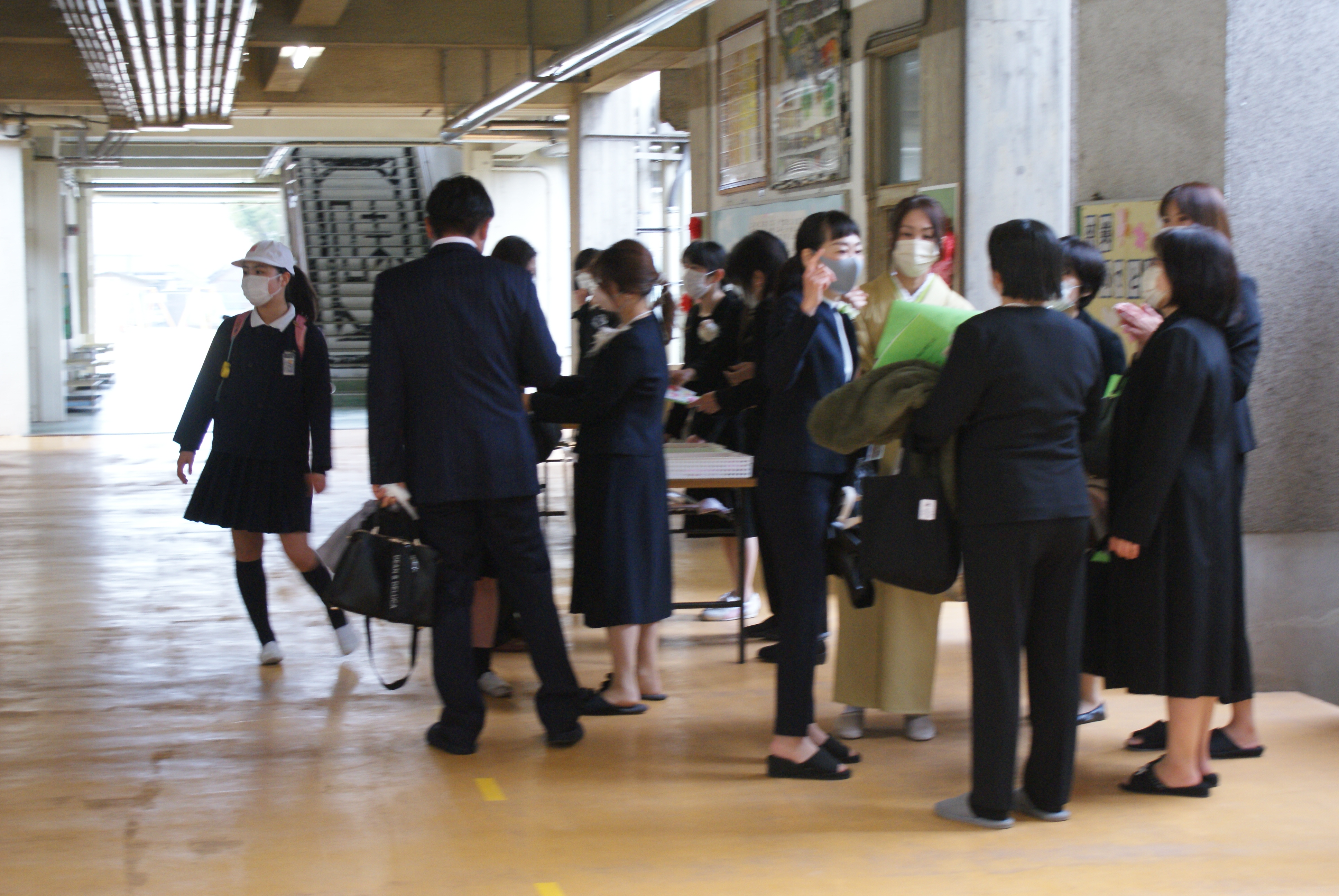 小学校最後の登校