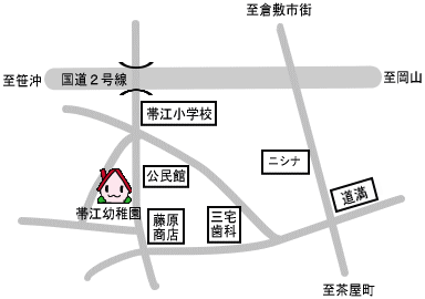 幼稚園の地図です