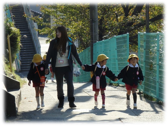 登園の様子です