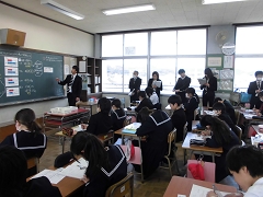 ５年生研究授業の様子です。
