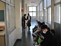 清掃指導研修の様子です。
