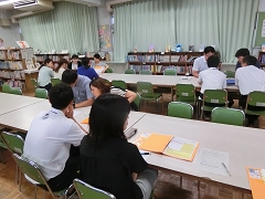 校内自主研修①の様子です。