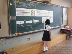 ４年生研究授業の様子です。