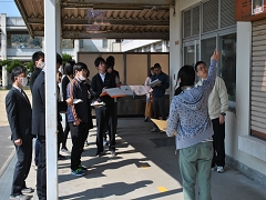 清掃指導研修の様子です。