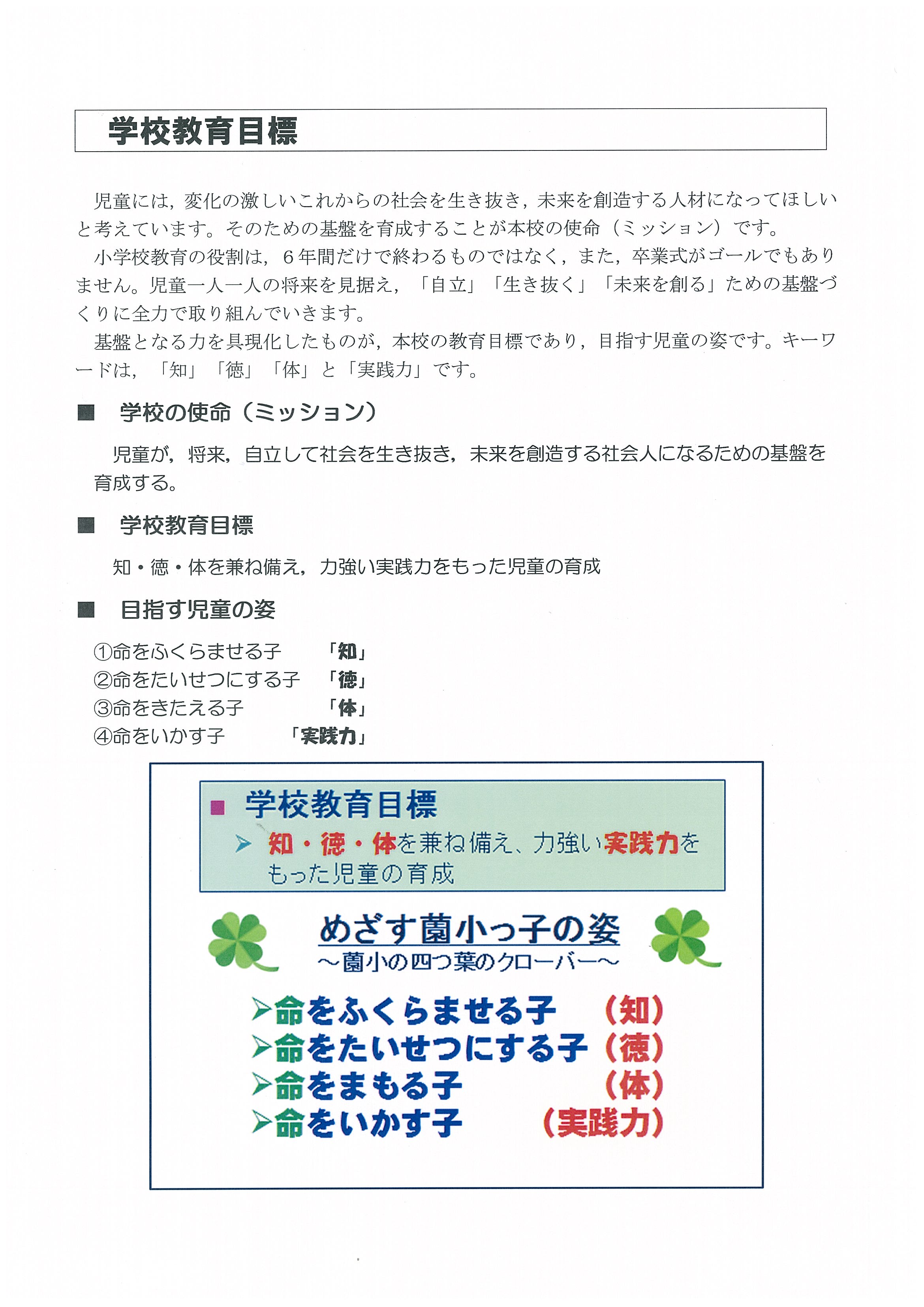 教育目標