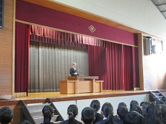 ３学期始業式の様子です。