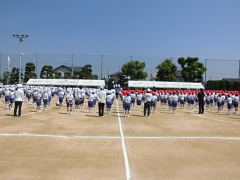 運動会全体練習の様子です。