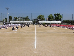 運動会全体練習の様子です。