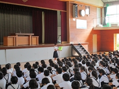 １学期終業式の様子です。