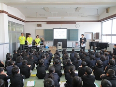 防災教室の様子です。