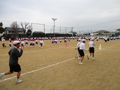 業間運動の様子です。