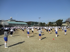 業間運動の様子です。