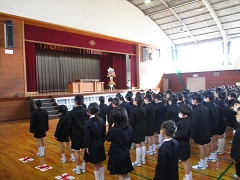 修了式の様子です。