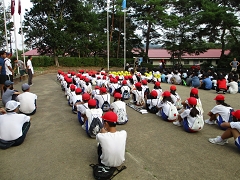 山の学習の様子です。