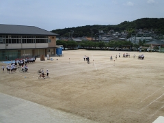 交通安全教室の様子です。