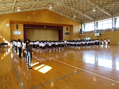 ２学期始業式の様子です。