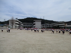 避難訓練の様子です。