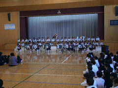 ５年生学校音楽祭に向けての様子です。