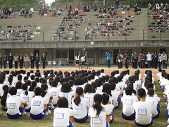 平成２９年度児島地区学童陸上運動記録会の様子です