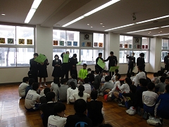 琴浦中学校オープンスクールの様子です。