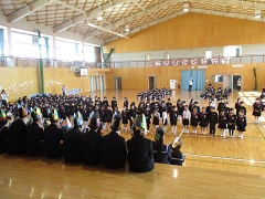 ６年生を送る会の様子です。