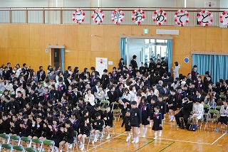 入学式の様子です。