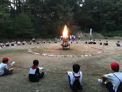 山の学習の様子です。