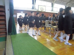 入学式の様子です。