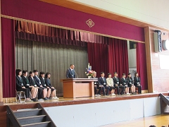 始業式の様子です。