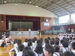 防犯教室の様子です。