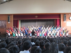 11月音楽朝礼の様子です。