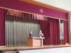 始業式の様子です。