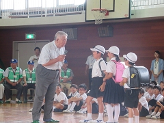 防犯教室の様子です。