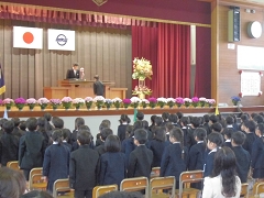 入学式の様子です。