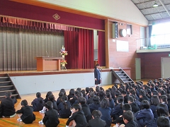 始業式の様子です。