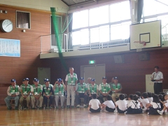 防犯教室の様子です。