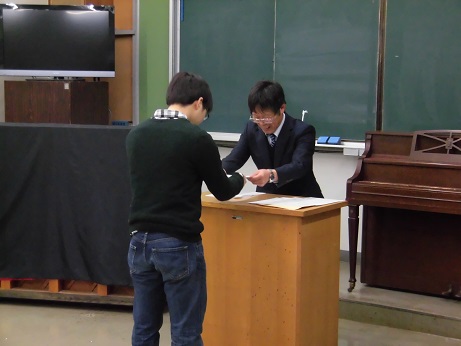 転科許可式の様子