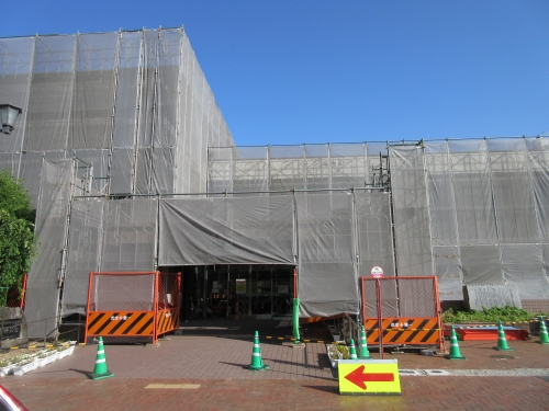 船穂公民館の玄関