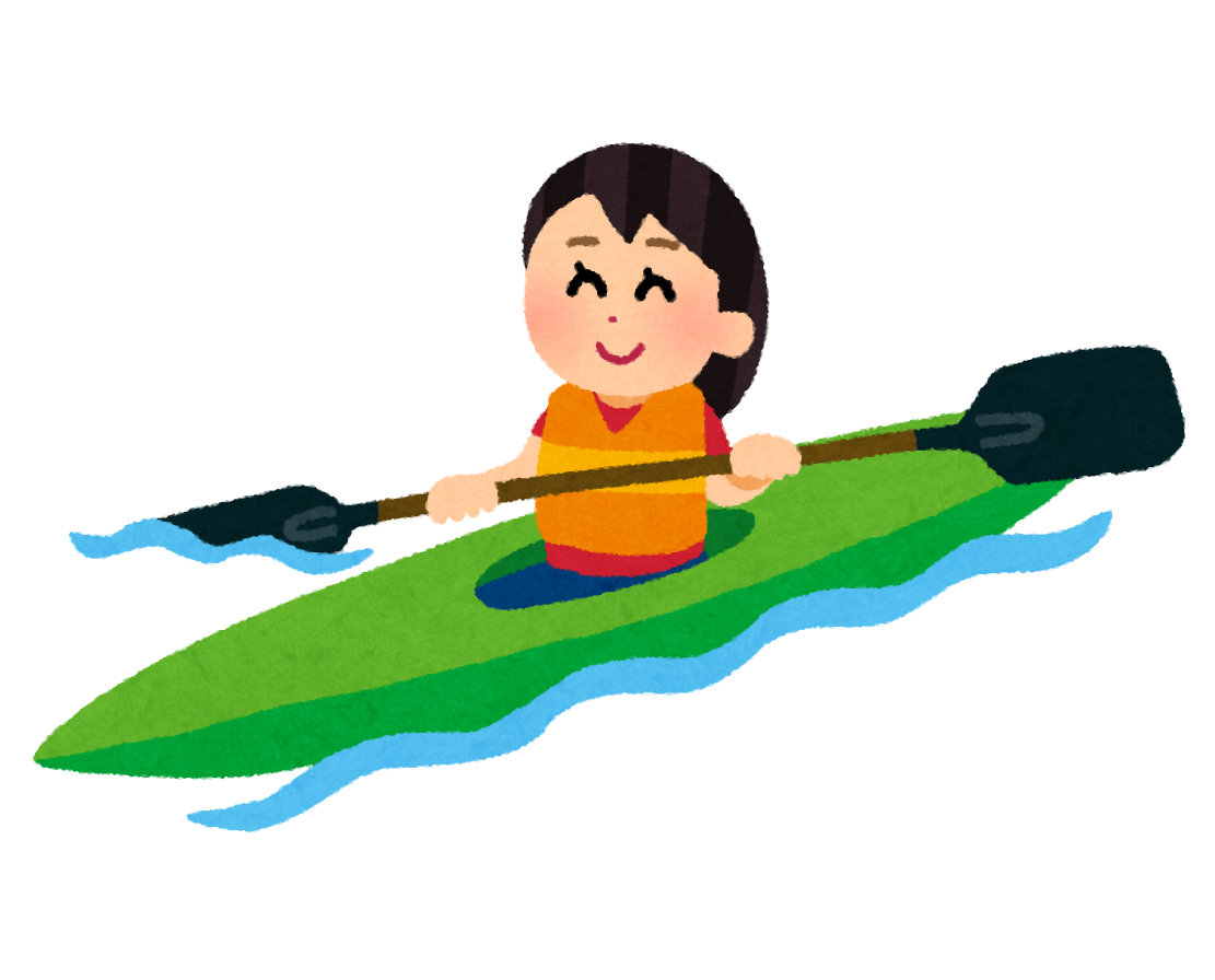 カヌーのイラスト