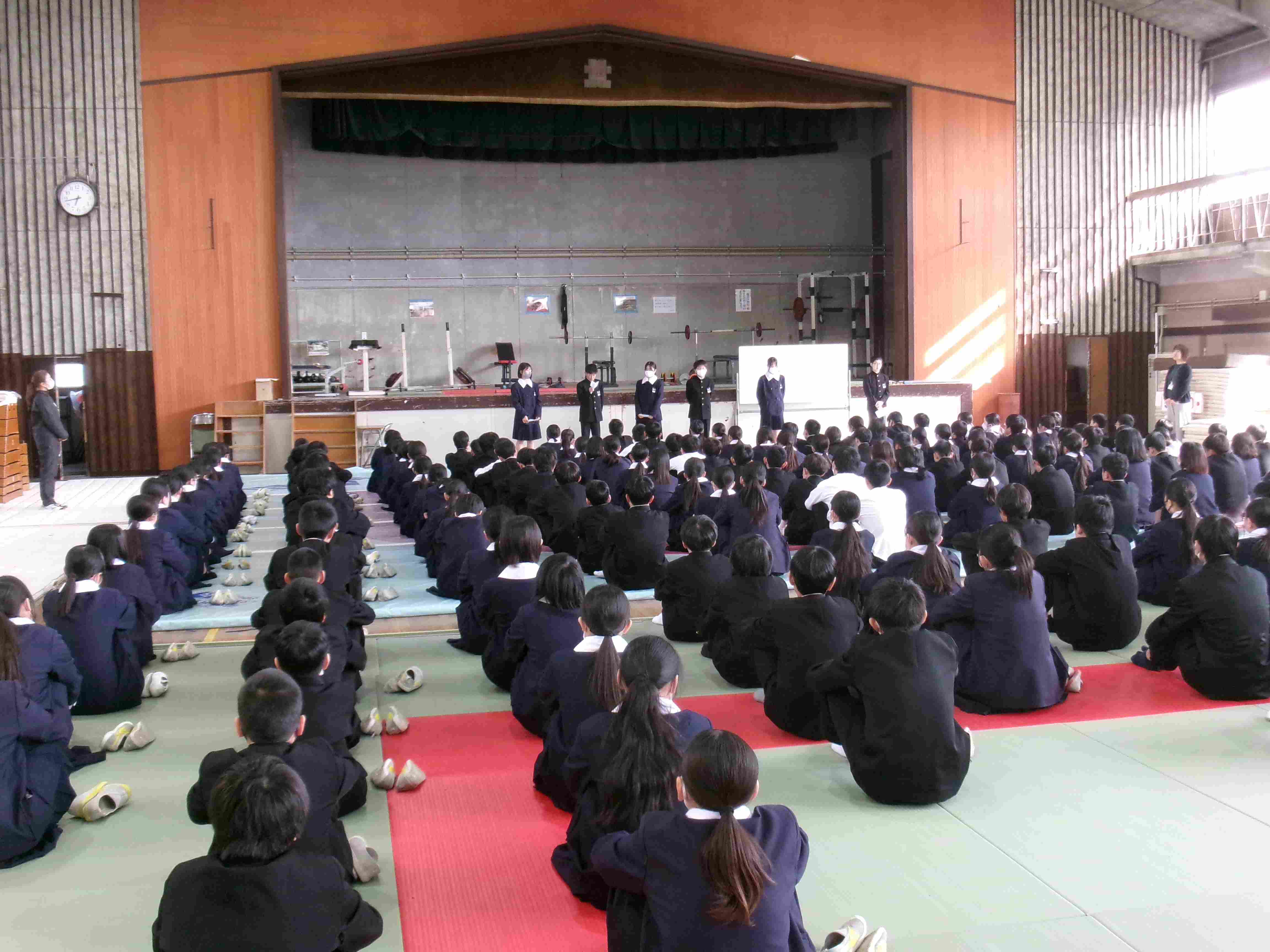 １年生学年集会