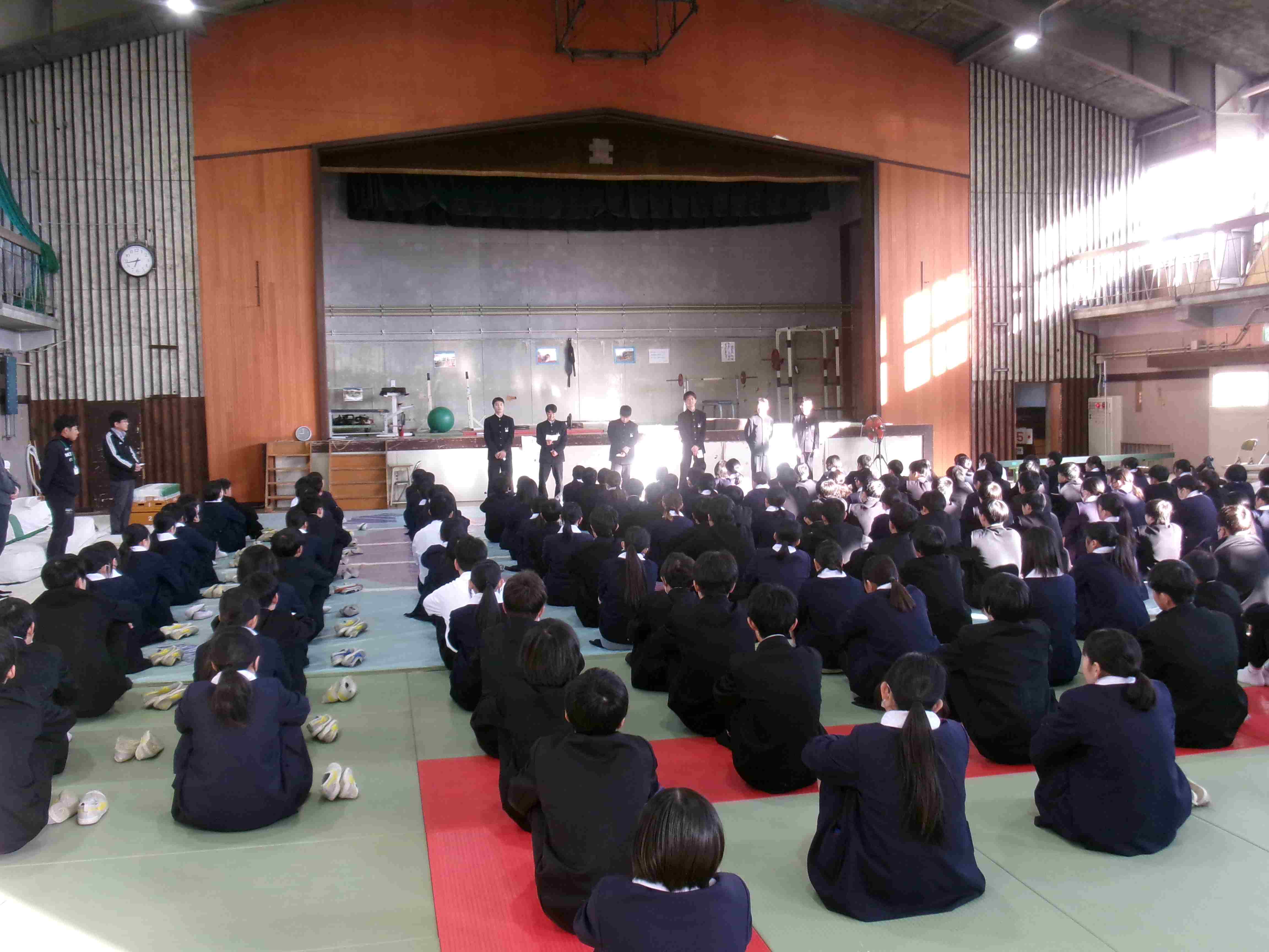 ２学期学年集会