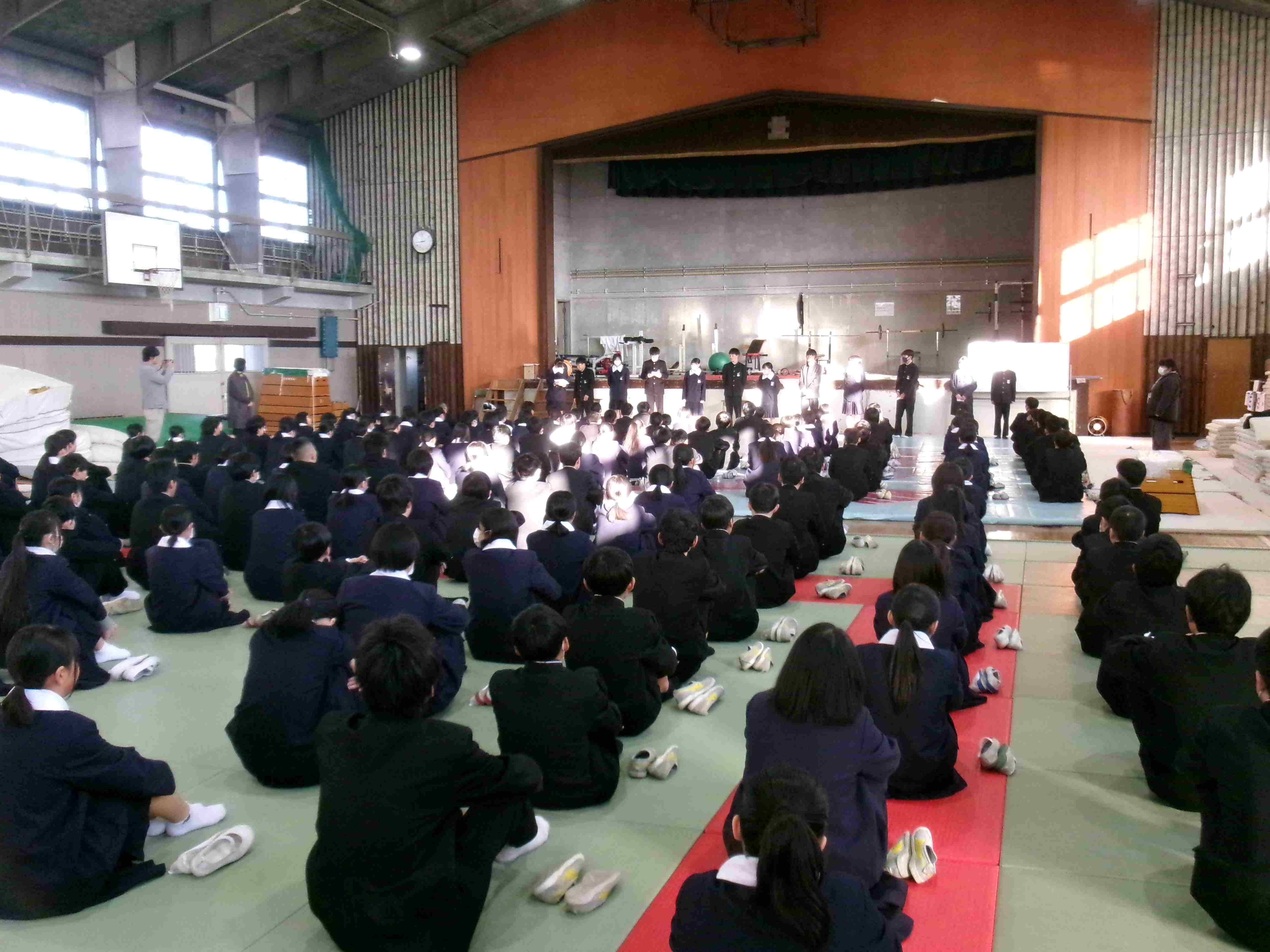 ２学期学年集会