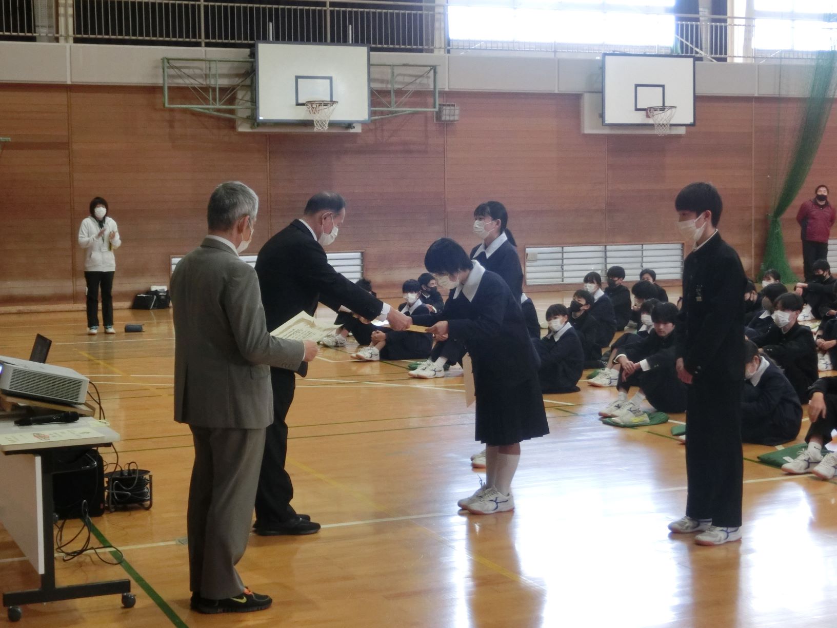 ２学期学年集会