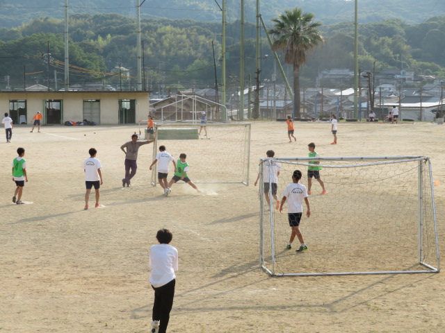 サッカー部練習風景写真