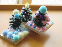 去年のまつぼっくりツリー