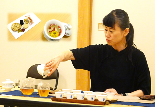 中国薬膳茶講座の様子