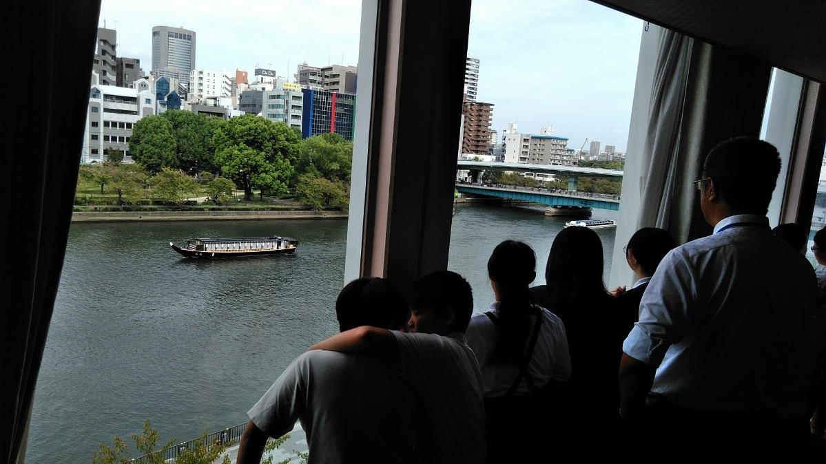 昼食会場からの風景