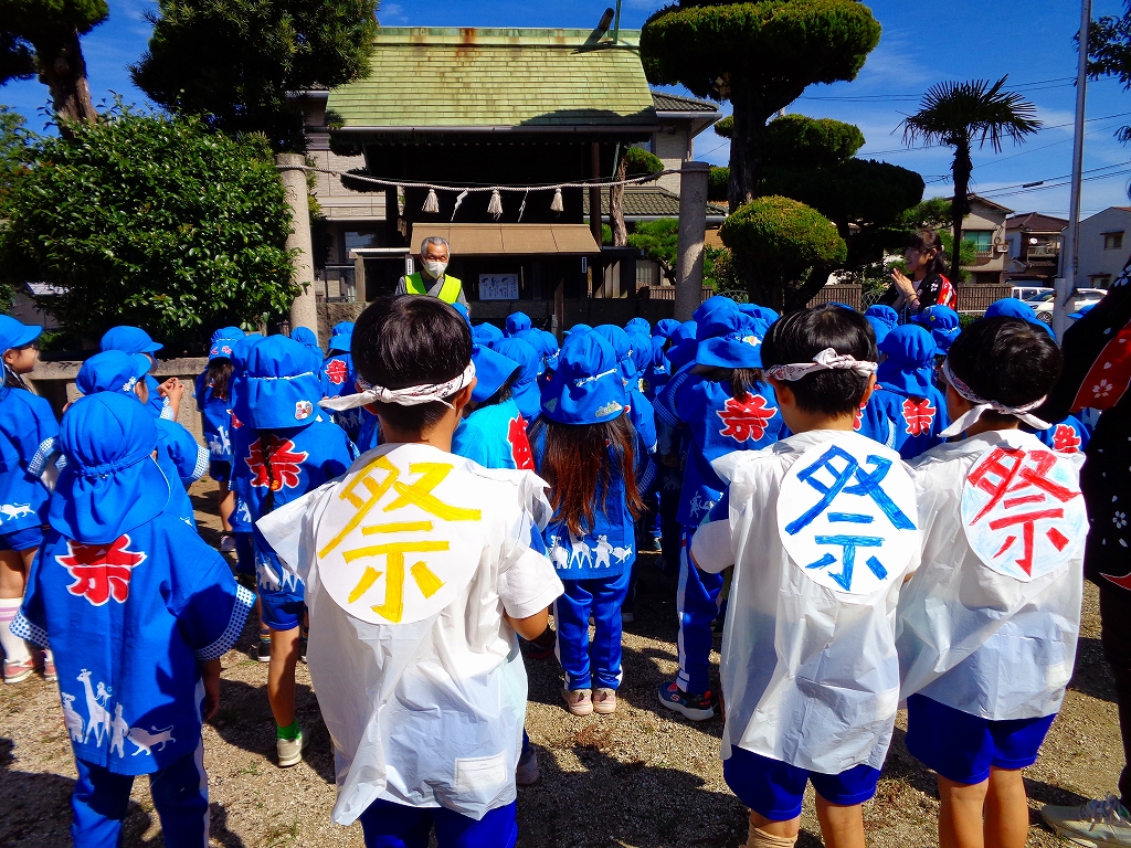 水島神社にて