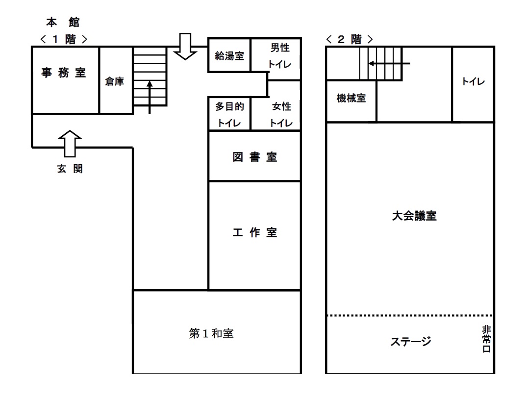 館内図　本館