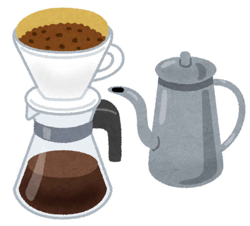 ドリップコーヒーのイラスト
